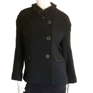 NWT!  GRAHAM & SPENCER Black Wool Peacoat Jacket